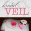 bridal shower no sew bridal veil craft