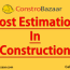 cost estimation for house construction