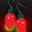 light up christmas bulb earrings online