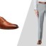 how to wear grey pants and brown shoes