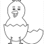 easter chick coloring book infant png