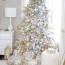 elegant white christmas tree decorating