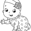 baby girl coloring page free