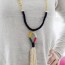 easy diy colorful tassel necklace