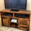 recycled pallet tv stand plans pallet
