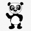 cute baby panda panda bear clip art