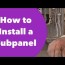 sub panel installation with how to video