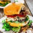blue cheese burgers with crispy fried