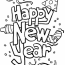 happy new years coloring page clip