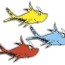 dr seuss one fish two fish clipart