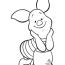 piglet happy valentine coloring pages