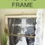 how to make a diy window picture frame