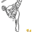 free taekwondo coloring page download