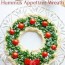 easy christmas appetizer hummus wreath