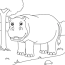 hippo coloring page for kids 5073766