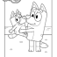 coloring page 4 bluey