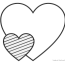 3 easy heart coloring pages for kids
