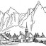 printable landscapes coloring pages