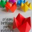 diy origami birthday invitation craft