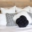 make a diy knot pillow out of tights