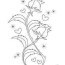 roses heart shape coloring pages