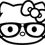 gallery for hello kitty nerd coloring