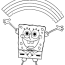 simple spongebob coloring pages for kids