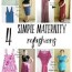 5 simple maternity refashions