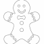 smiling gingerbread man coloring pages