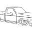 lowrider truck coloring page free