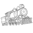 train and steam locomotive coloring