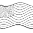 waving flag coloring page clip art