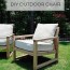 diy outdoor chair with a slanted back