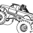 simple monster truck coloring pages