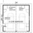 2 car basic garage plan 576 3a 24 x