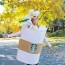 how to make a starbucks drink costume