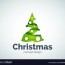 christmas tree logo template royalty