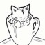 cat face coloring page clipart best