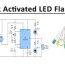 dark activated led flasher using 555 timer
