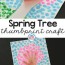spring fingerprint tree craft