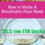 how to make a breathable face mask