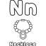 printable letter n coloring pages for kids