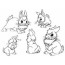 free printable bunny coloring pages