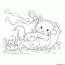 cat and kitten coloring page coloring