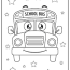 school bus coloring pages updated 2022