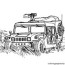 military jeep patrol coloring pages