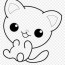 big image kawaii cat coloring pages
