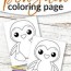 free printable penguin coloring page
