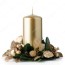christmas candle decoration stock photo