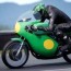 classic 1960s racing motorcycle added